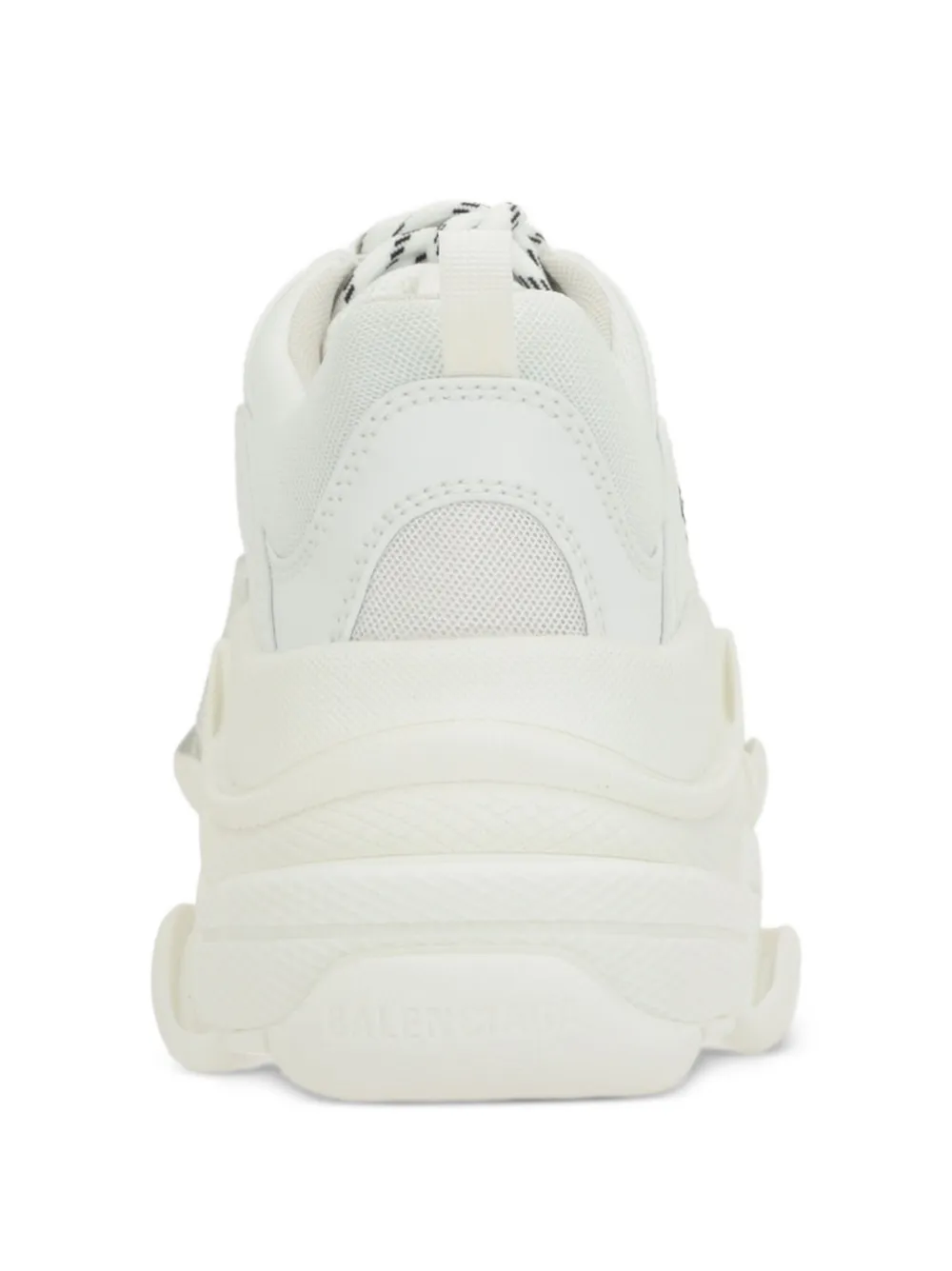 Balenciaga Triple S sneakers met glitter en spraydetail Wit