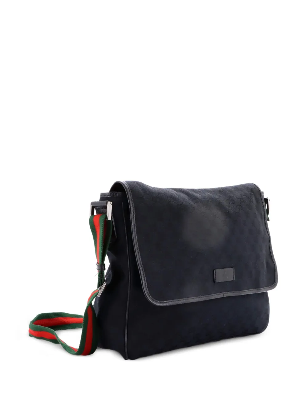 Web Strap Flap Messenger Gg Canvas Medium Crossbody Bag