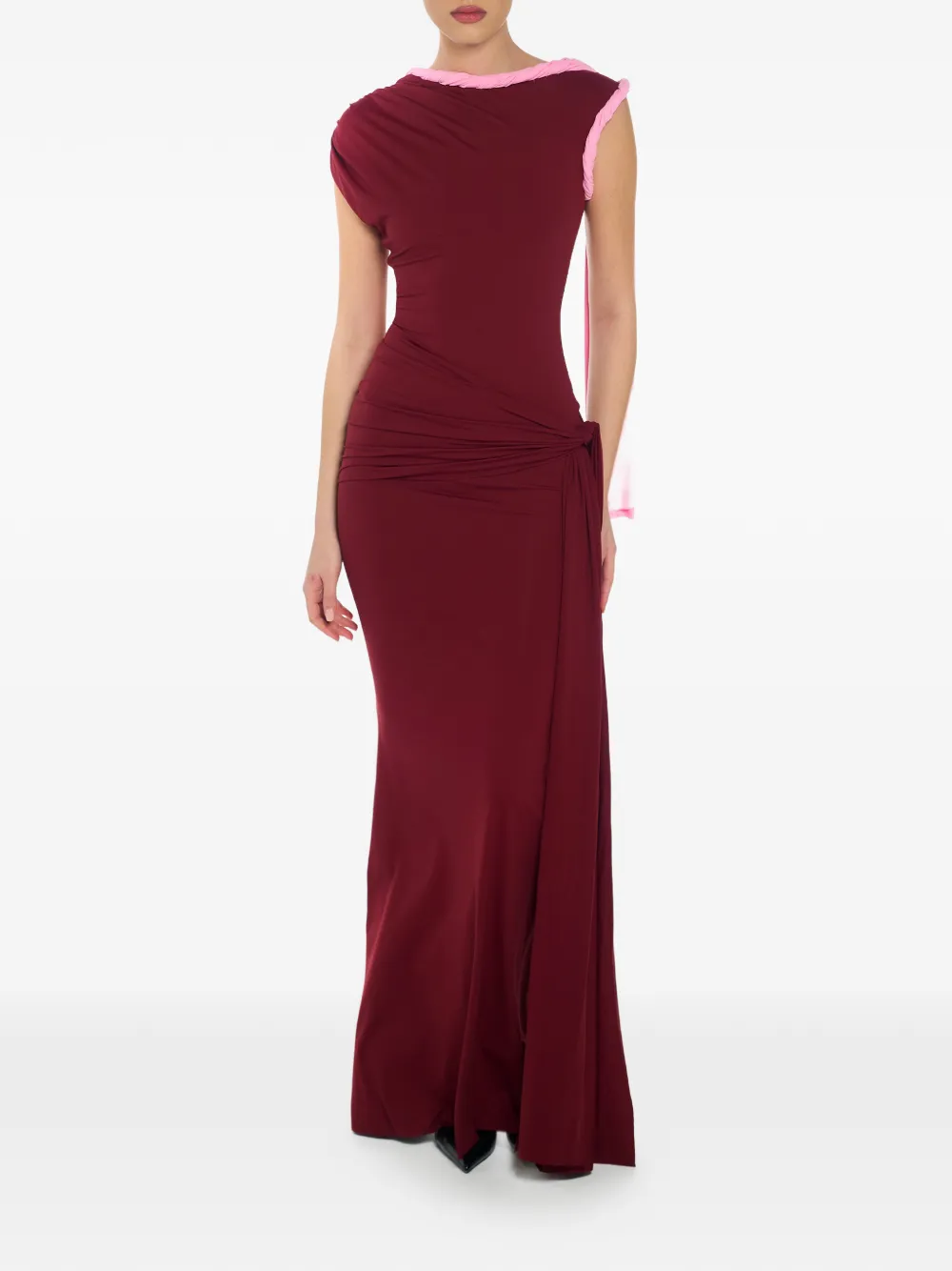 Tiana twisted draped MAXI dress