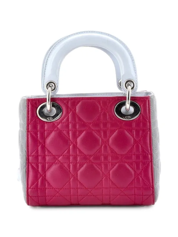 Christian Dior Pre-Owned トリカラー レディ ディオール カナージュ