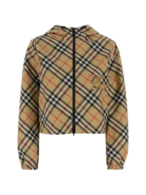 Burberry embroidered twill reversible jacket