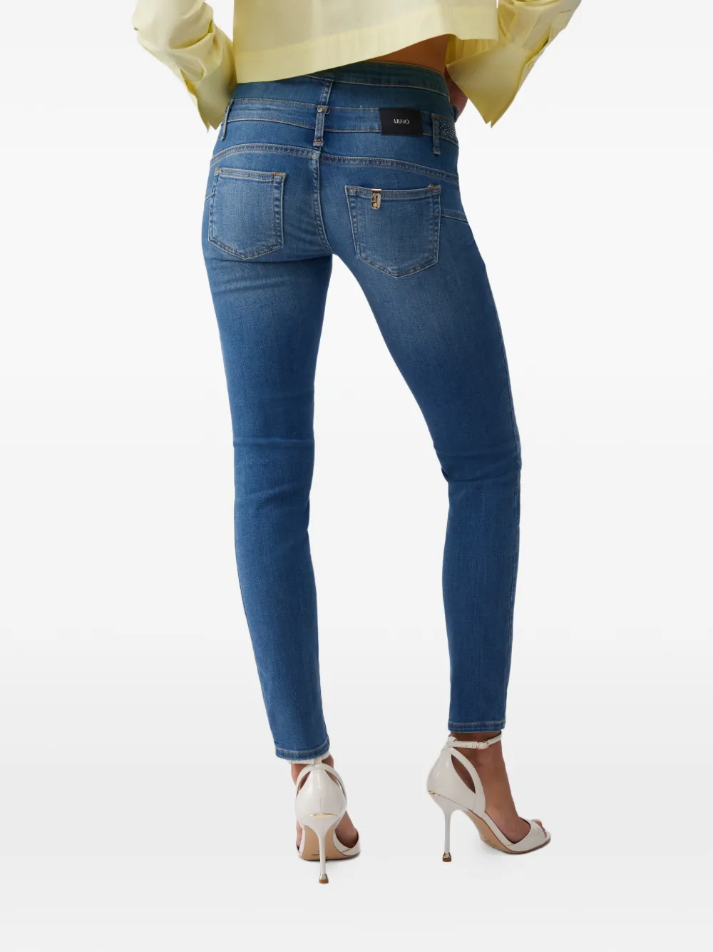LIU JO High waist skinny jeans Blauw