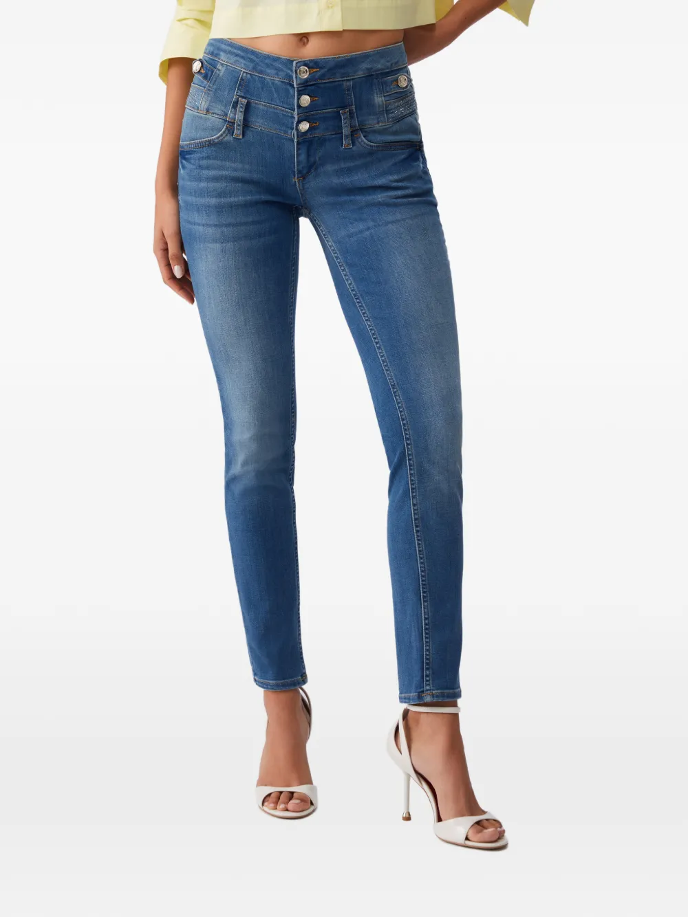 LIU JO High waist skinny jeans Blauw