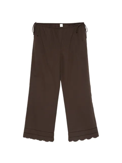 The Garment pantalon festonné Kirsten à taille nouée