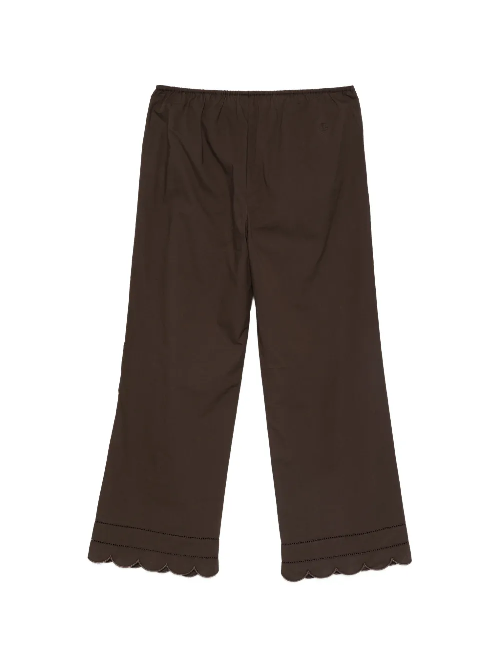 The Garment Kirsten gewelfde broek met gestrikte taille Bruin