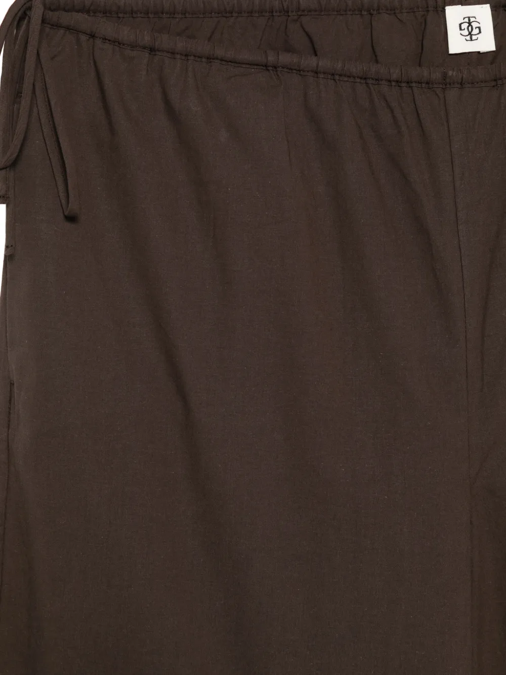 The Garment Kirsten gewelfde broek met gestrikte taille Bruin