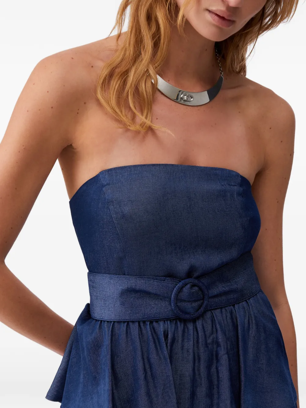 LIU JO Asymmetrische midi-jurk Blauw