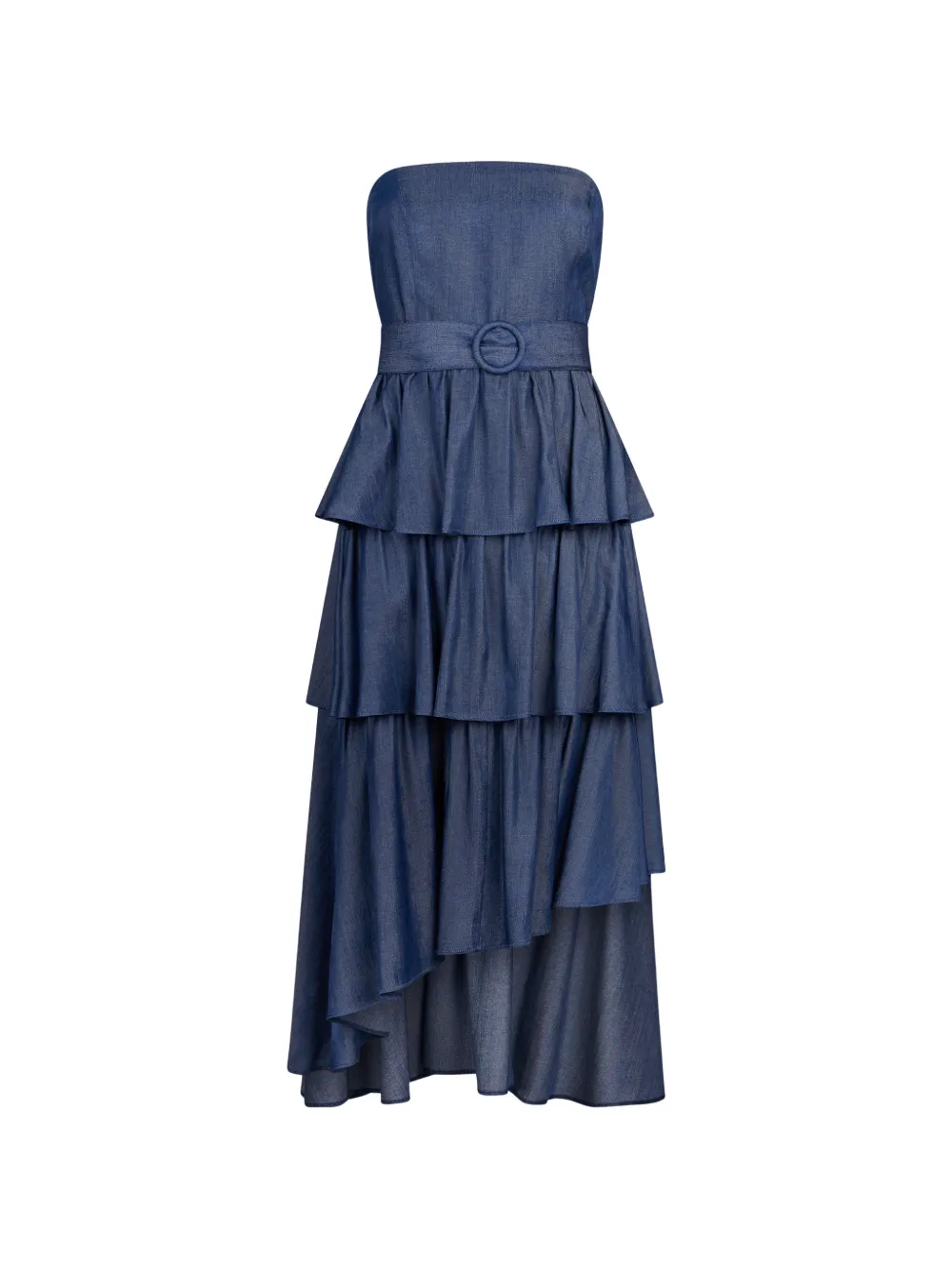 LIU JO asymmetrical midi dress - Blu