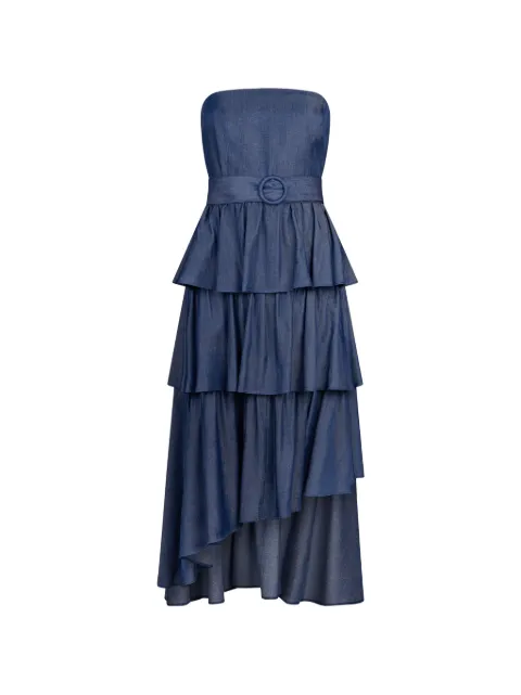 LIU JO vestido midi asimétrico