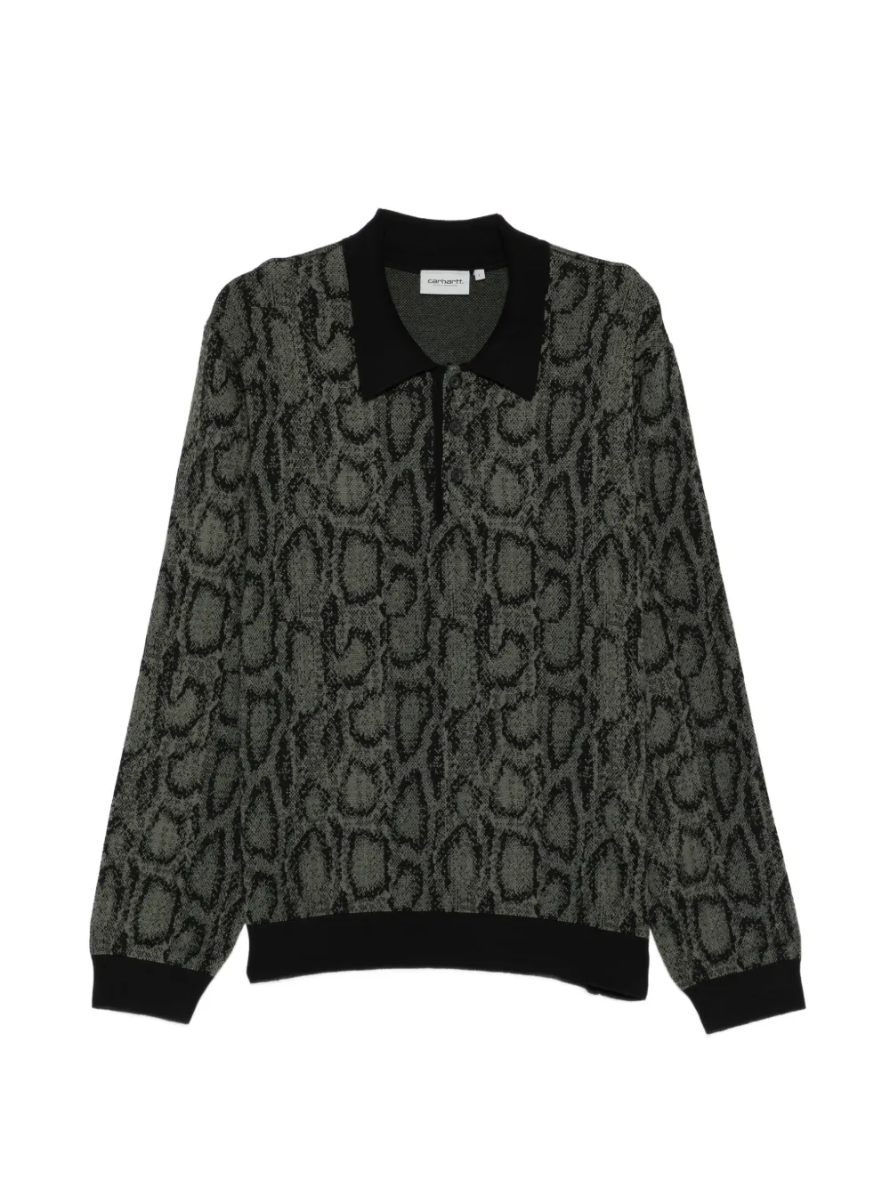 Carhartt WIP snake-print polo shirt - Verde
