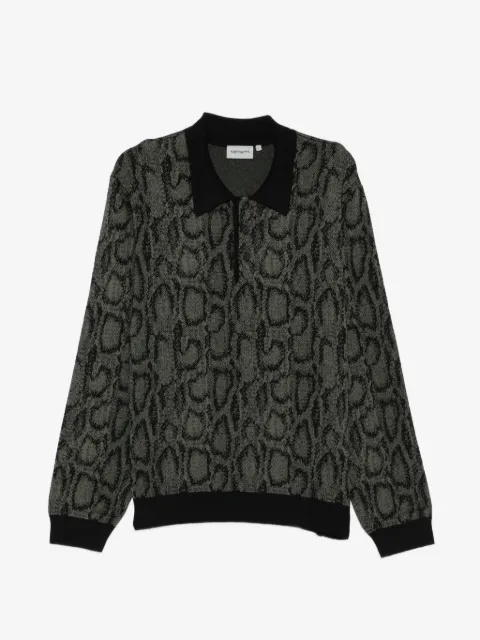 Carhartt WIP polo à imprimé peau de serpent
