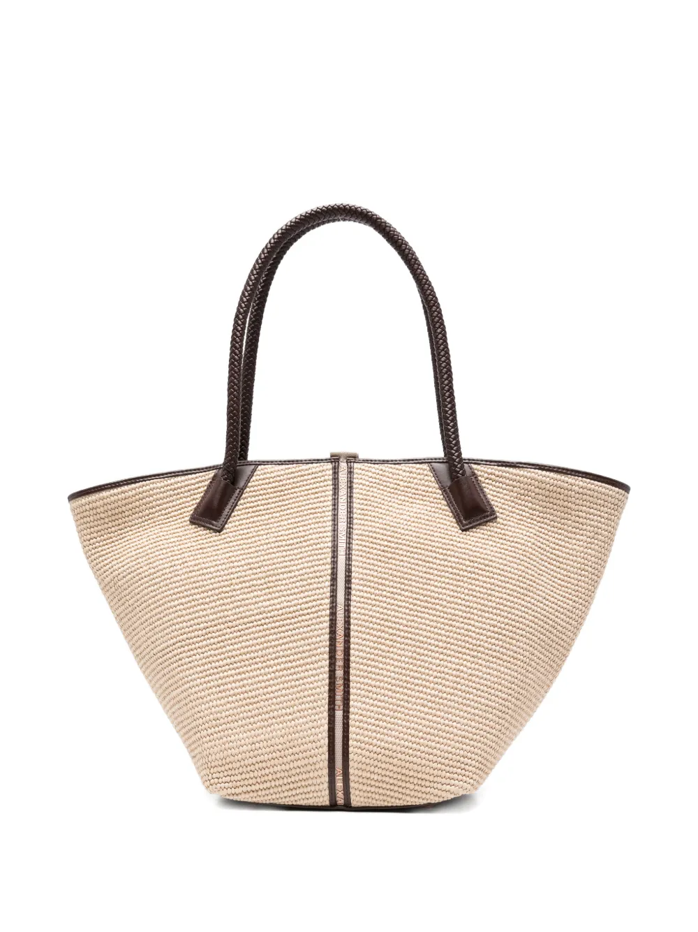 Alexander Smith Lauren braided-handle tote bag - Toni neutri