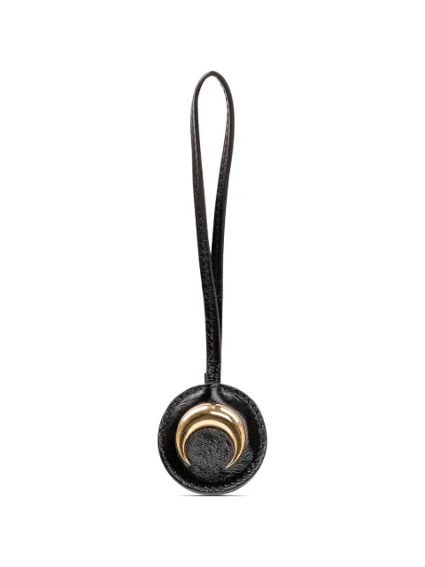 Marine Serre Moon-plaque leather keychain