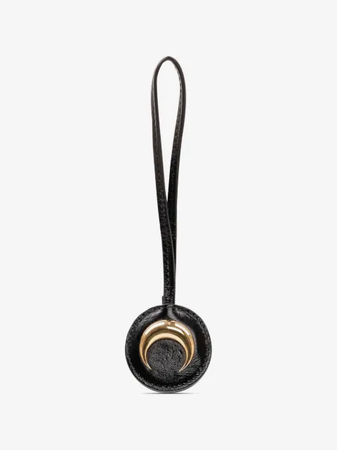 Marine Serre llavero de piel con placa Moon