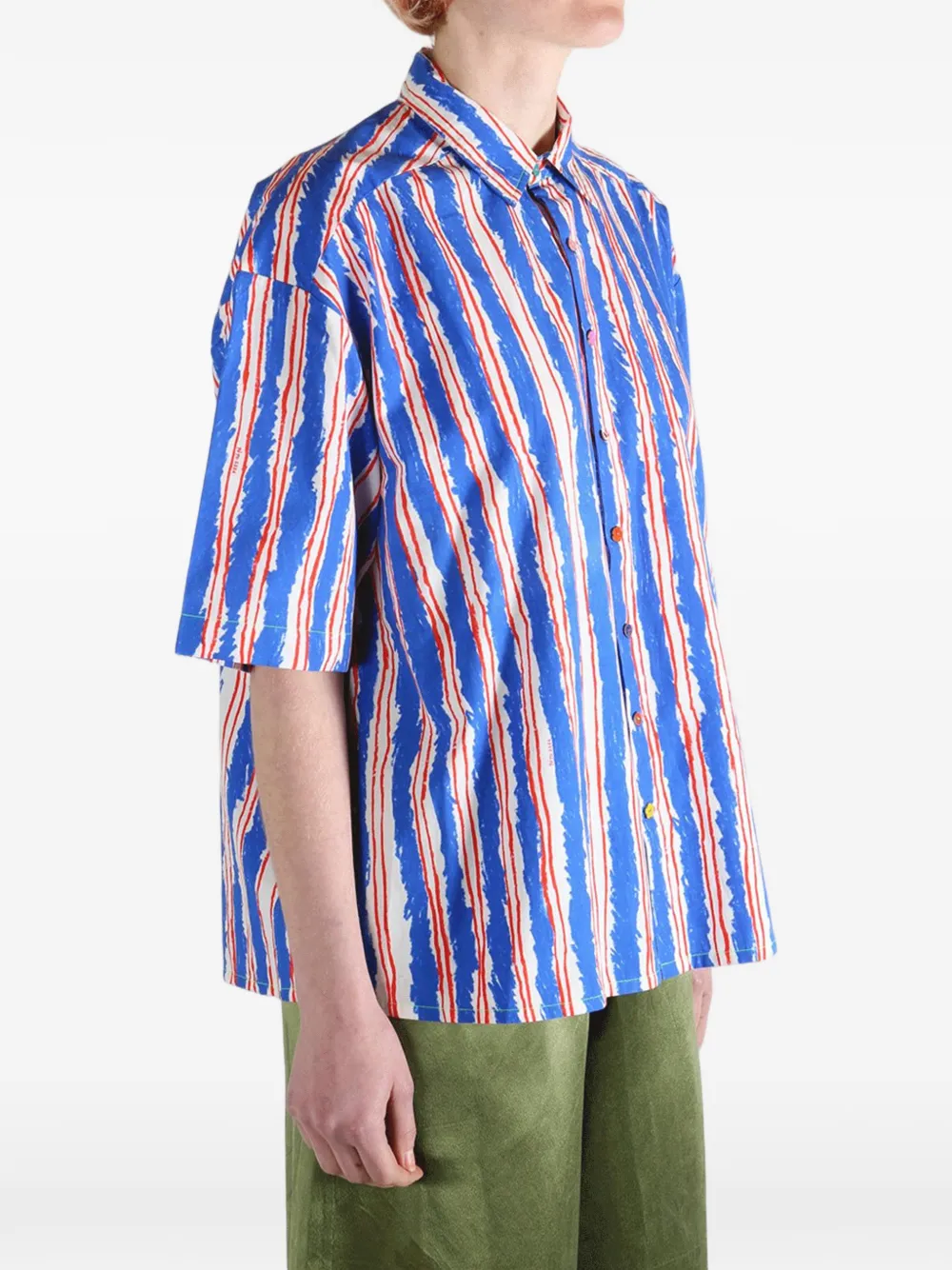 Pero Gestreept blouse Blauw