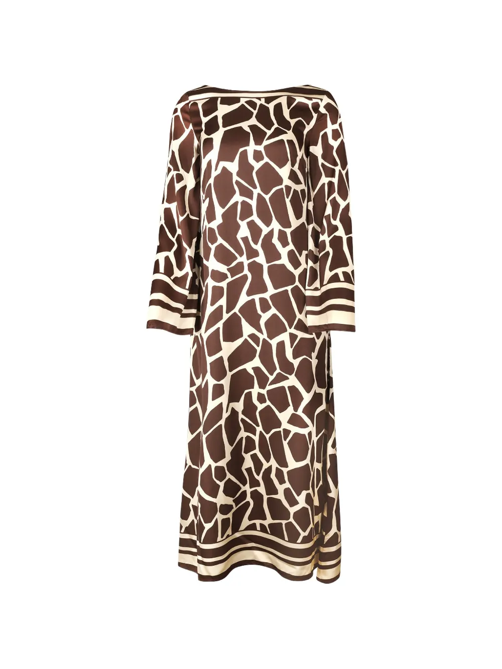 Faithfull the Brand Orsino long-sleeve maxi dress - Marrone