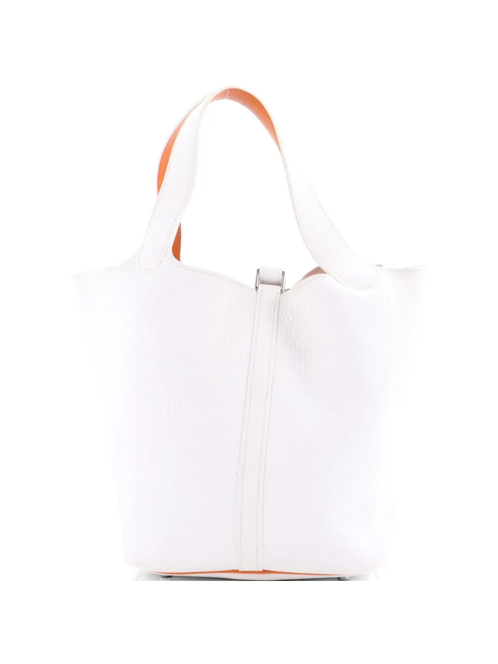 Hermès Pre-Owned Eclat Picotin Lock Bag Clemence MM bucket bag - Weiß