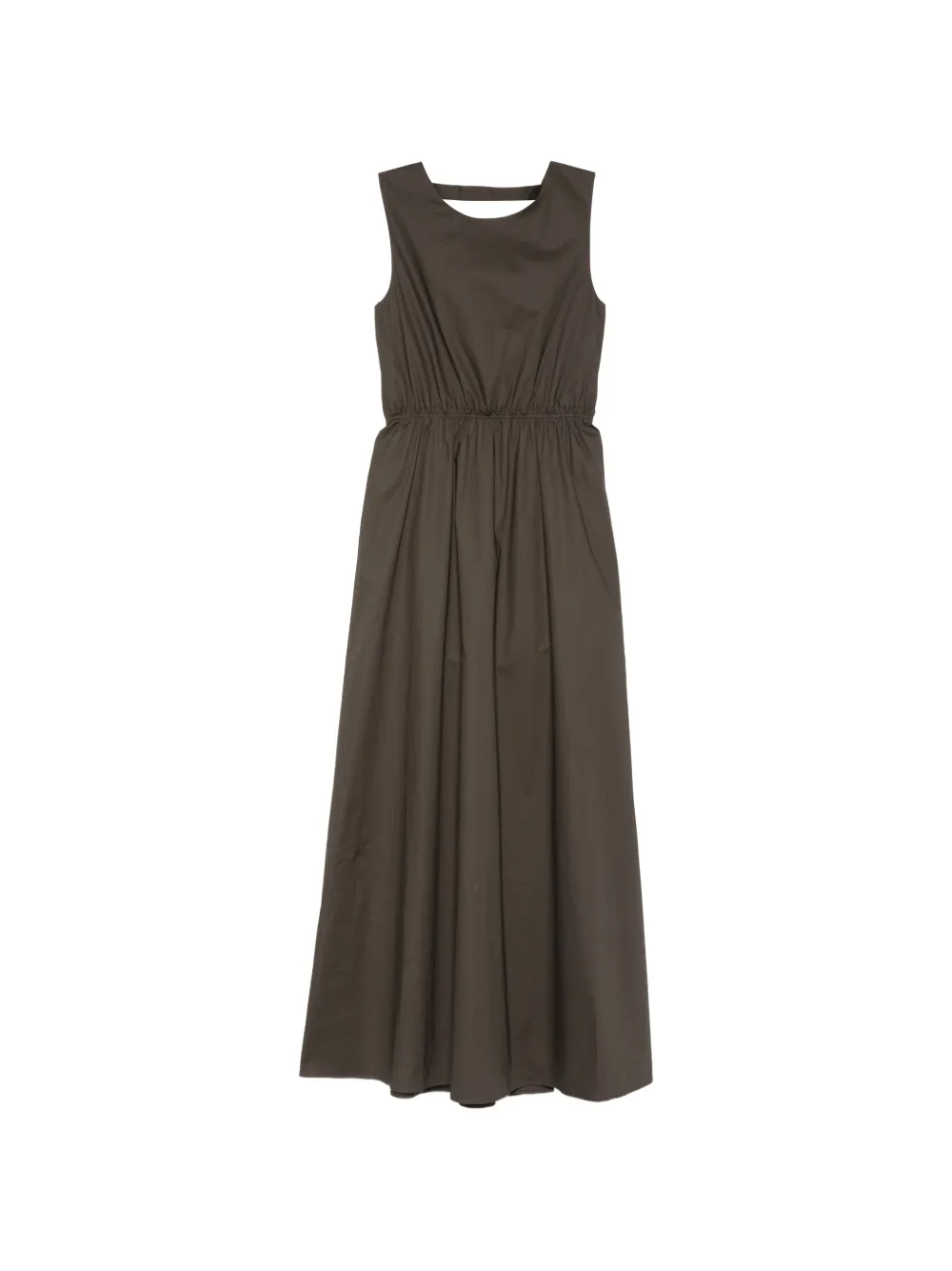 The Garment Cyprus sleeveless gathered dress - Marrone