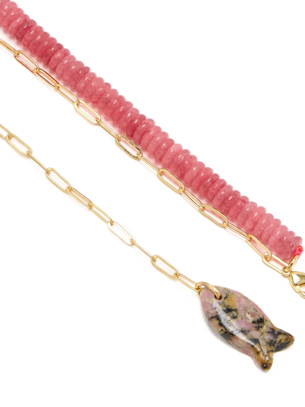  Oceanus Collar Sweetheart Con Cuentas - Dorado 