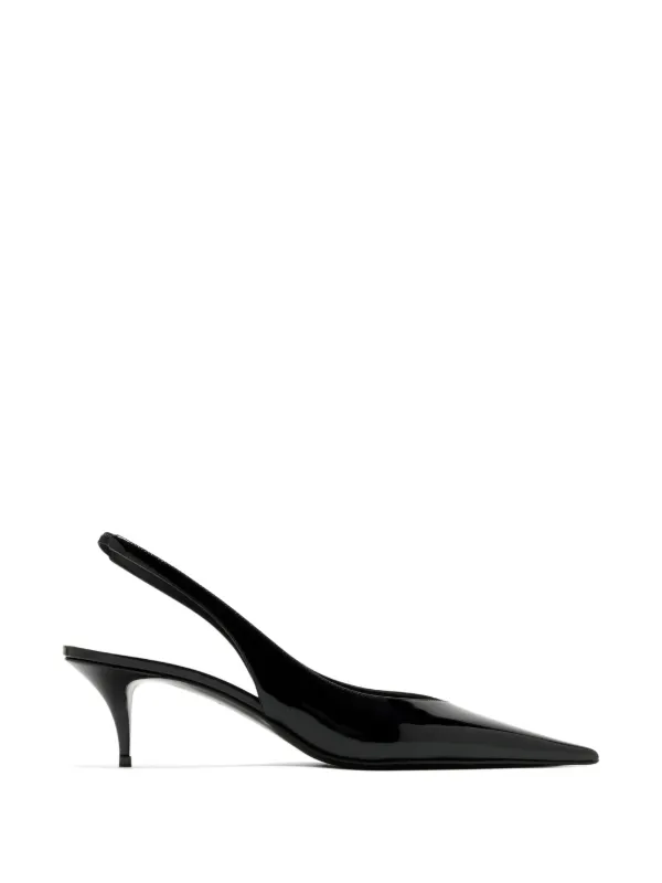 Amina Muaddi Anok Slingback Pumps in Black