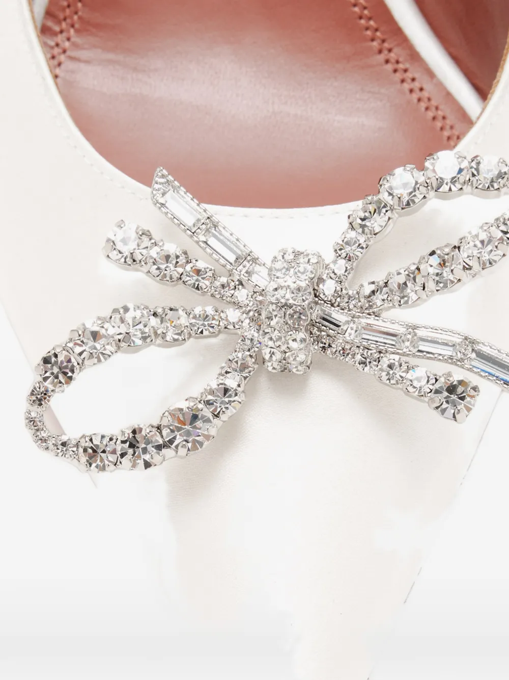 Amina Muaddi Rosie slingback pumps Wit