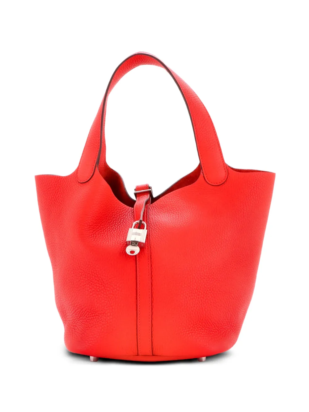 Hermès Pre-Owned Picotin Lock Bag Clemence MM bucket bag - Rot