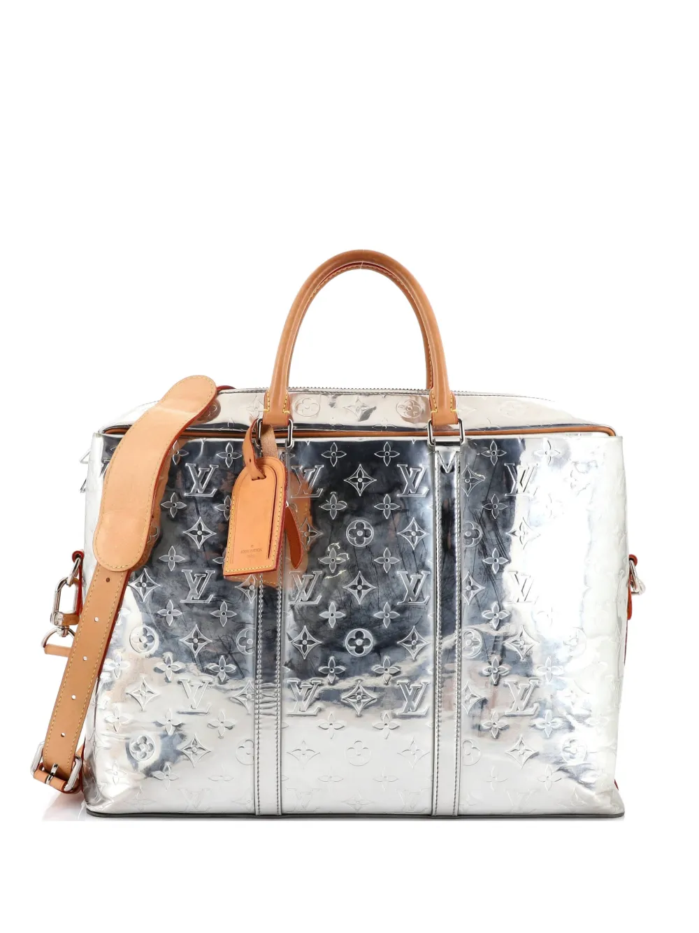 Louis Vuitton Pre-Owned Neo Porte Documents Voyage Monogram Mirror Coated Canvas business bag - Silber