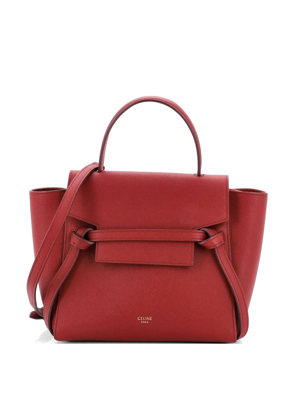Celine Pre-Owned Belt Bag Textured Leather Nano shoulder bag - Rosso