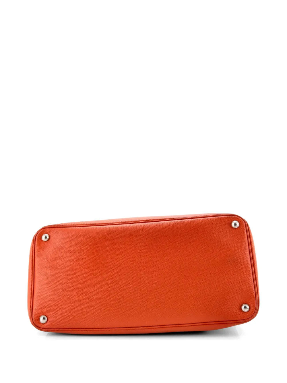 Turnlock Cuir Twin Saffiano Leather Medium Tote Bag