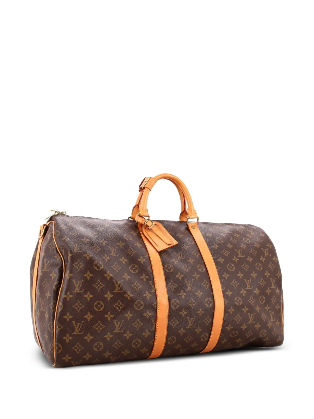 Louis Vuitton Pre-Owned Keepall Bandouliere Bag Monogram Canvas 55 travel bag - Marrone