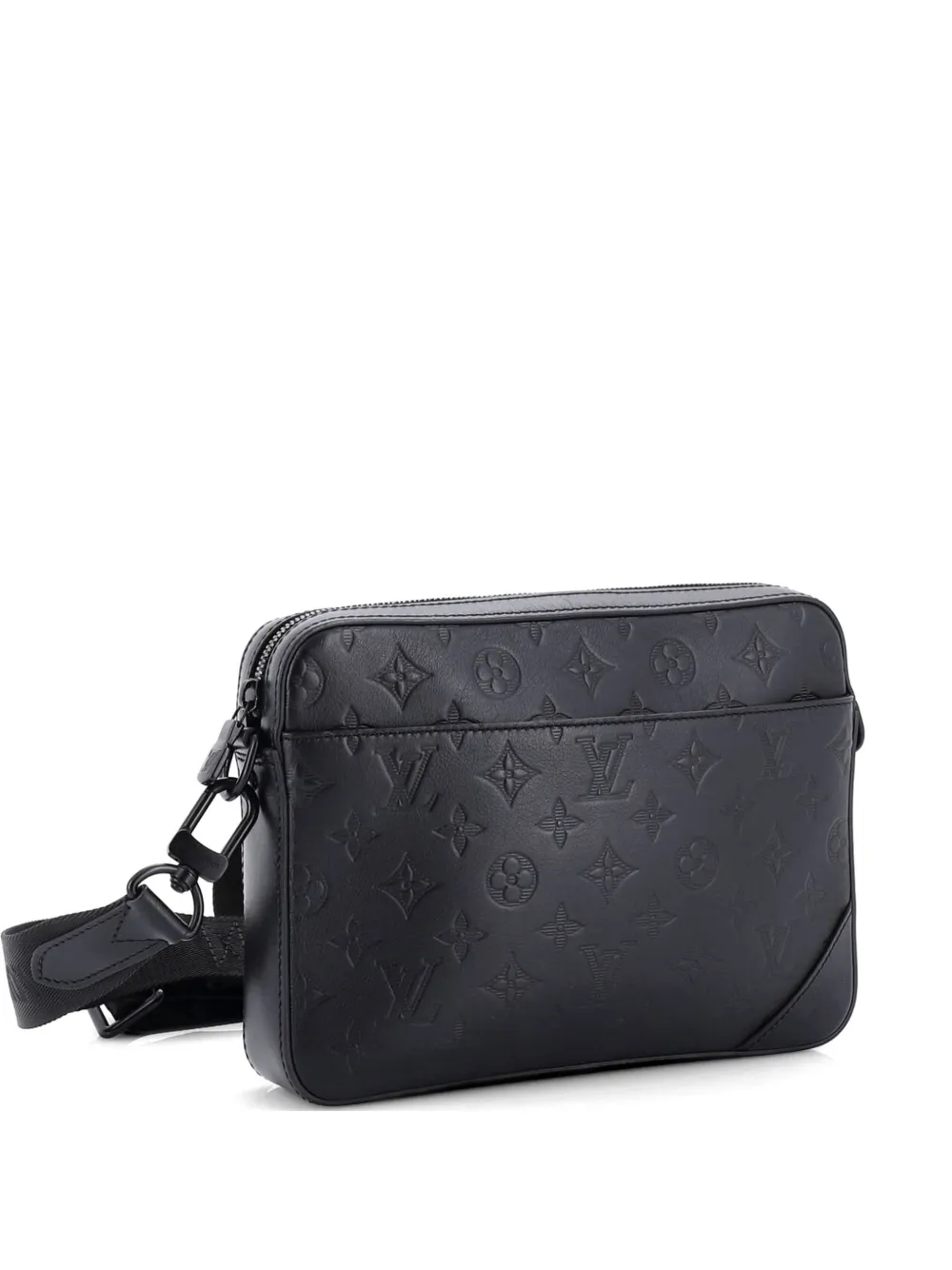 Louis Vuitton Pre-Owned Duo Messenger Bag Monogram Shadow Leather crossbody bag - Nero