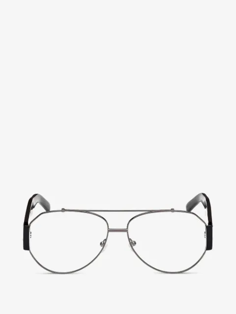 MCM double-bridge pilot-frame glasses