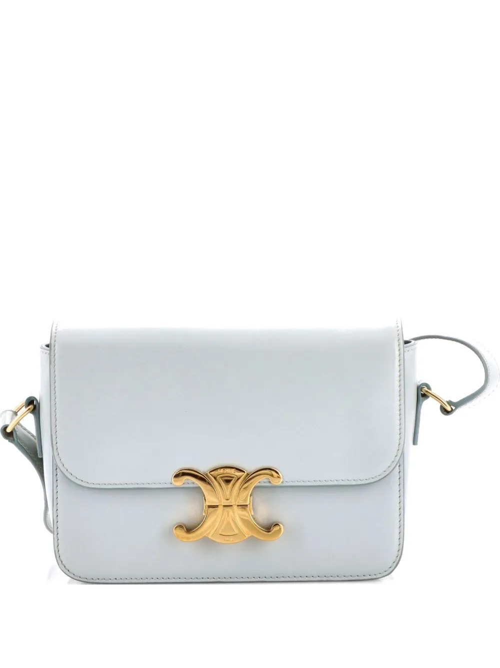 Celine Pre-Owned Triomphe Shoulder Bag Smooth Calfskin Teen crossbody bag - Blu