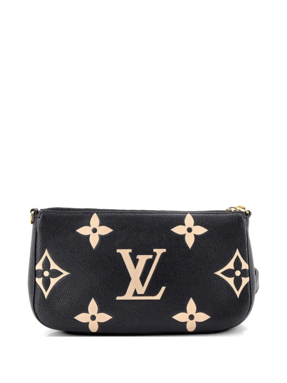  Louis Vuitton Pre-owned Multi Pochette Accessoires Bicolor Monogram Empreinte Giant Crossbody Bag - Black 