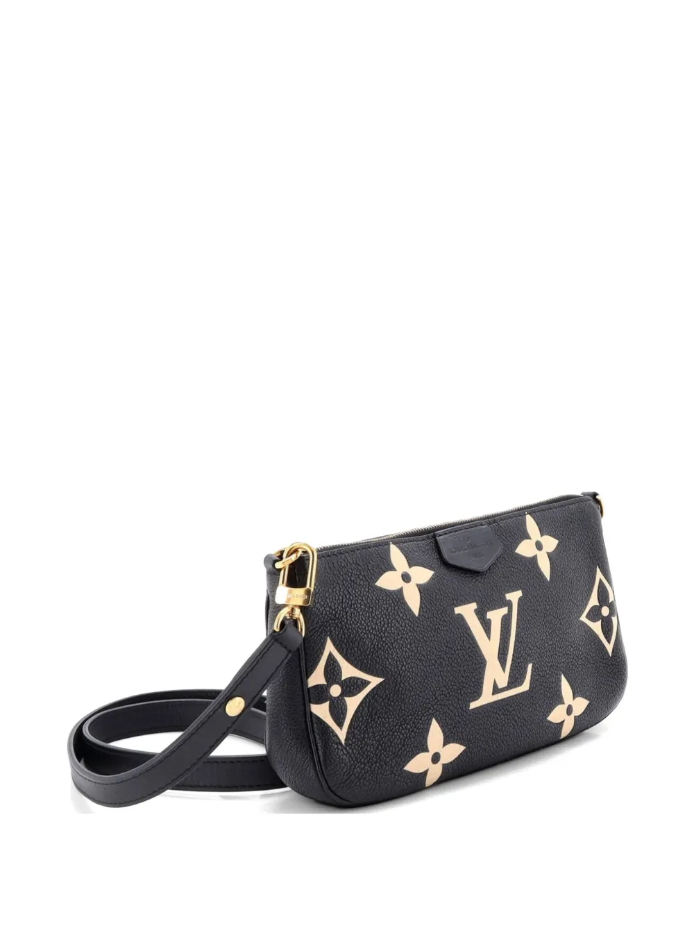  Louis Vuitton Pre-owned Multi Pochette Accessoires Bicolor Monogram Empreinte Giant Crossbody Bag - Black 