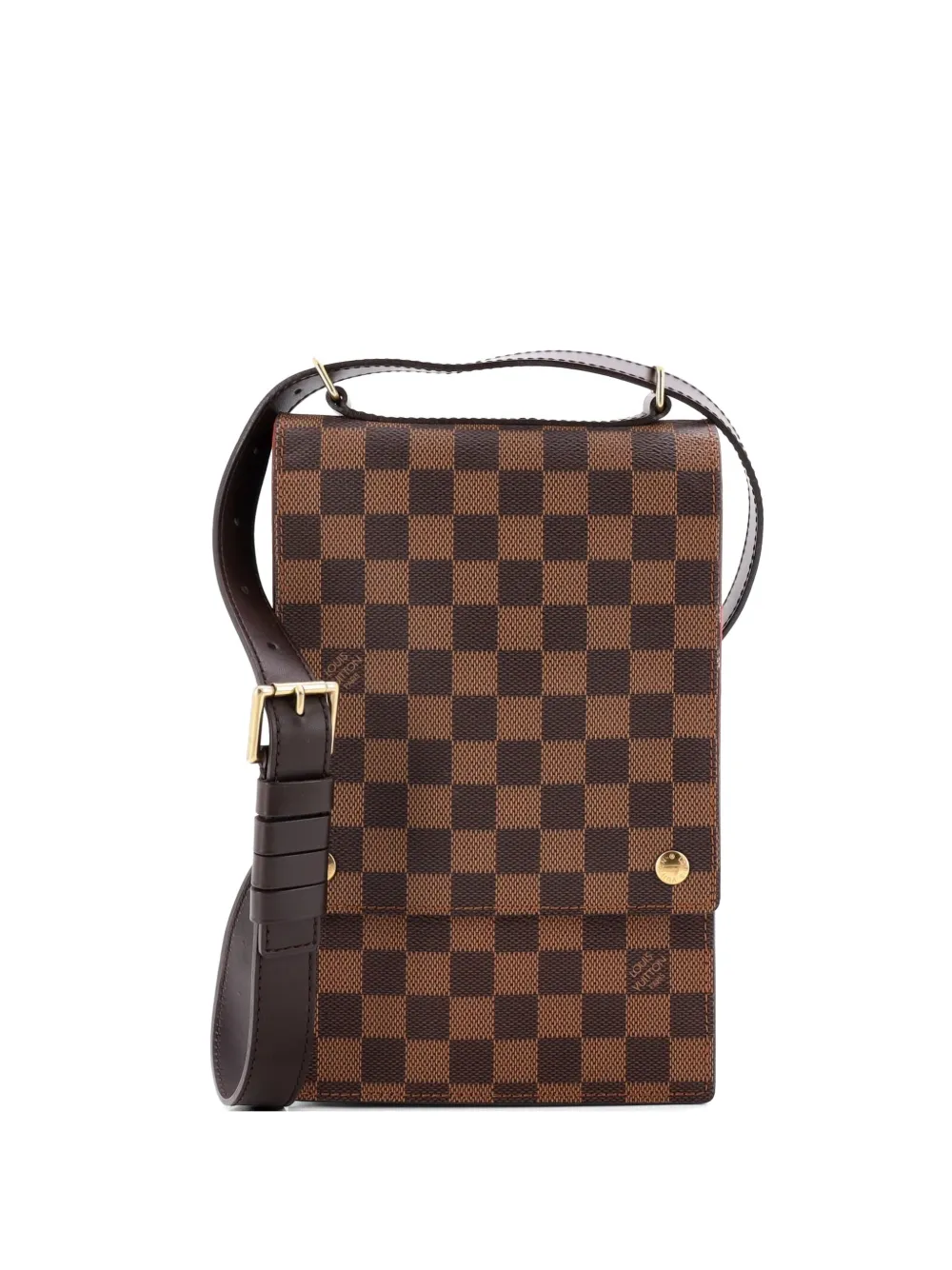 Louis Vuitton Pre-Owned Portobello Messenger Damier crossbody bag - Marrone