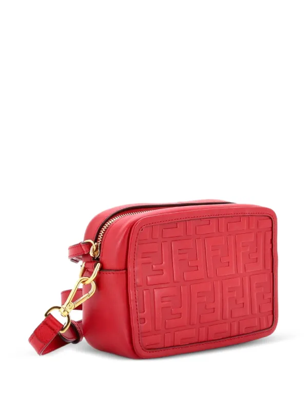 Fendi Pre-Owned カメラ バッグ ズッカ エンボス レザー スモール