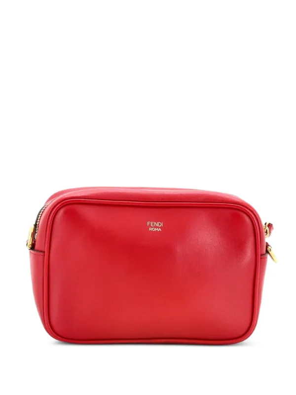 Fendi Pre-Owned カメラ バッグ ズッカ エンボス レザー スモール