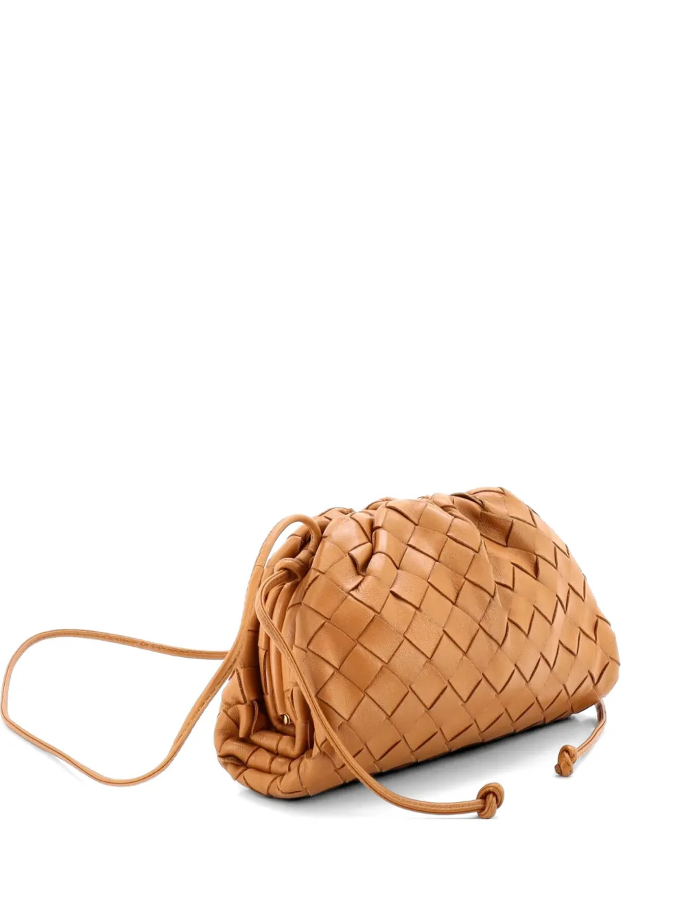 Bottega Veneta Pre-Owned The Pouch Intrecciato Nappa Mini crossbody bag - Marrone