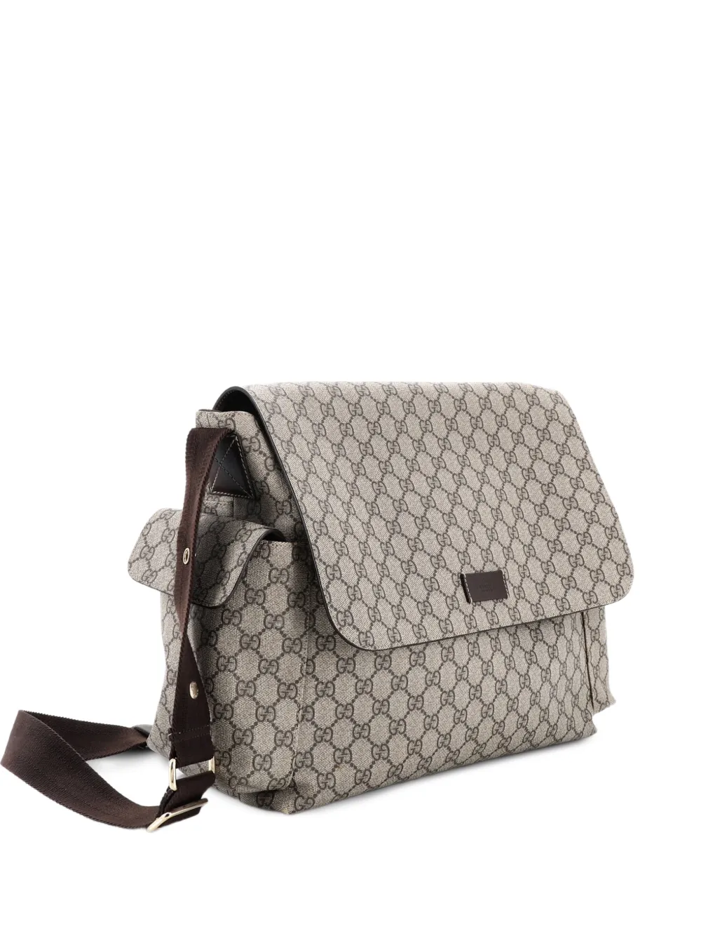 Gucci Pre-Owned Diaper Bag GG Coated Canvas crossbody bag - Marrone