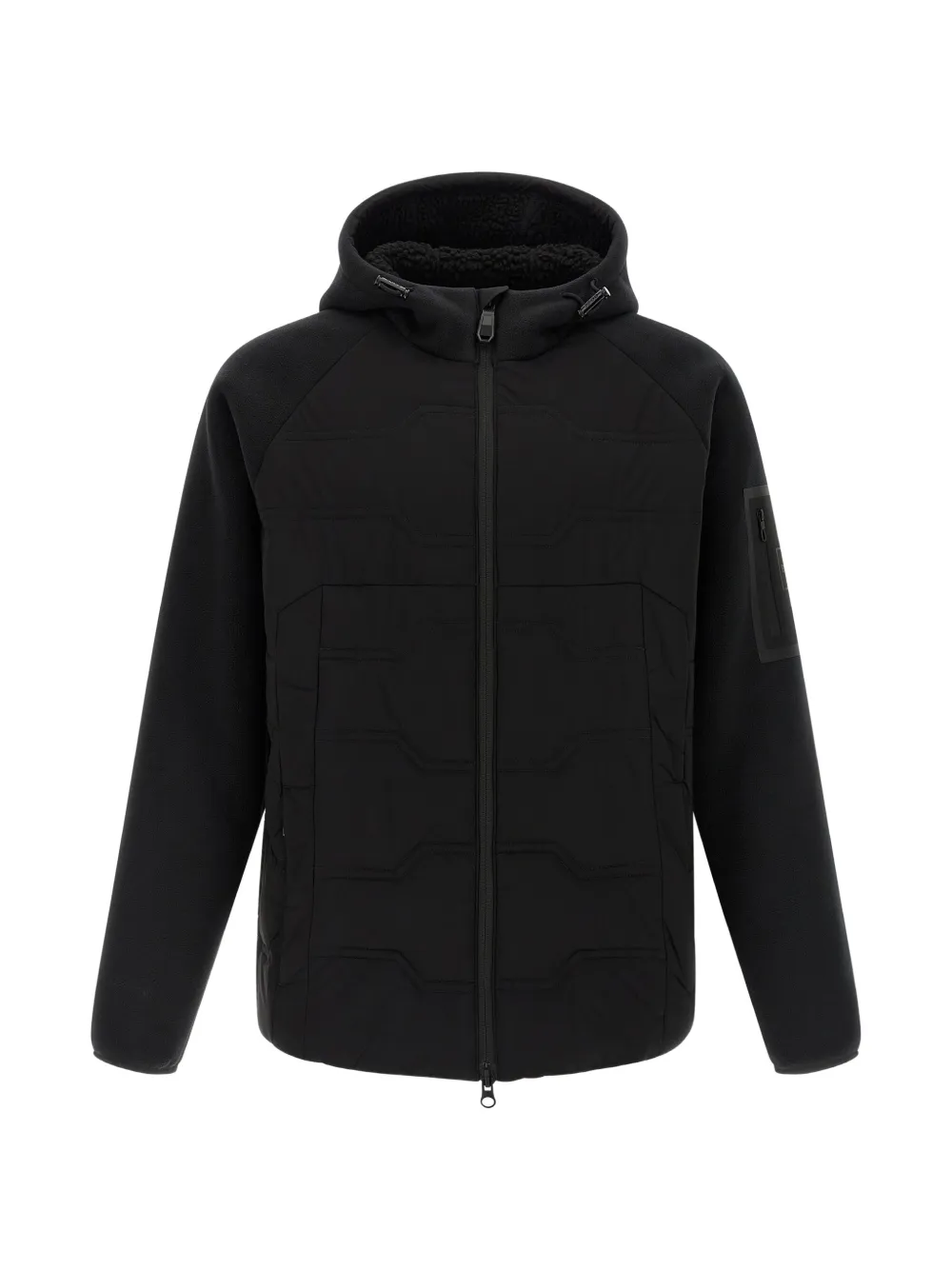 BOSS quilted hybrid jacket - Nero