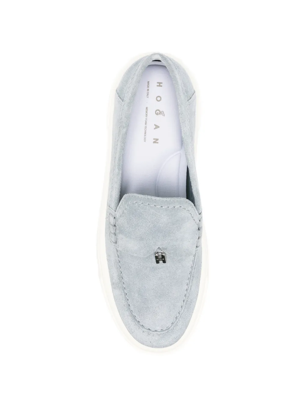 Hogan Loafers met metalen afwerking Blauw