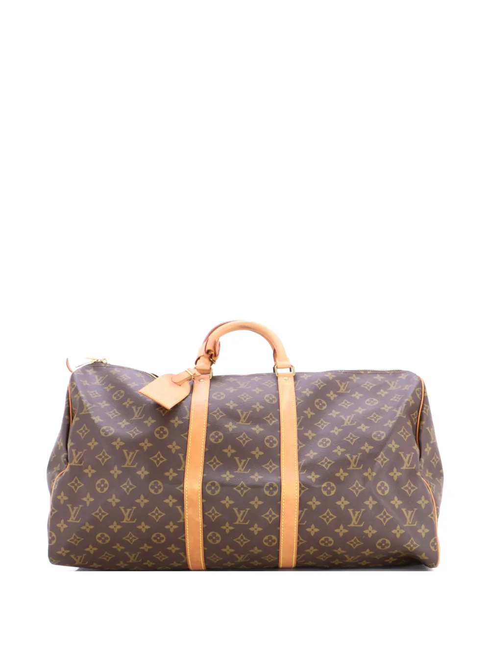 Louis Vuitton Pre-Owned Keepall Bag Monogram Canvas 55 travel bag - Marrone