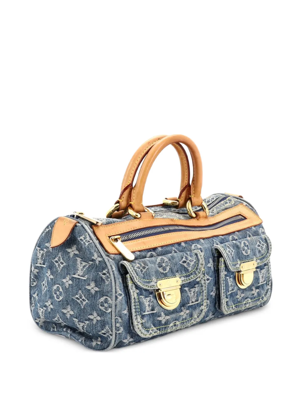 Louis Vuitton Pre-Owned Neo Speedy Bag Denim handbag - Blu