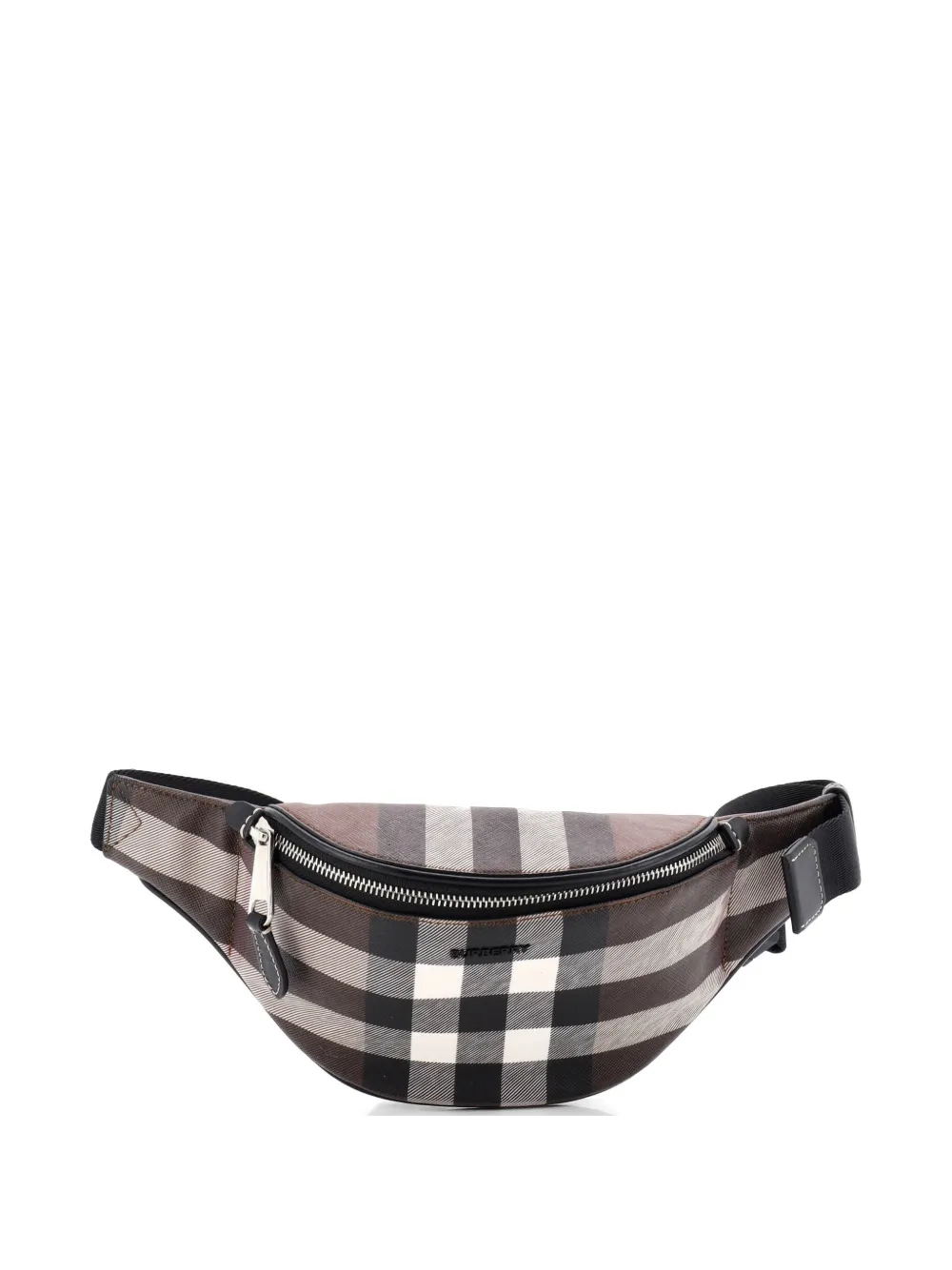 Burberry Pre-Owned Cason Bum Bag Check E-Canvas Medium belt bag - Marrone