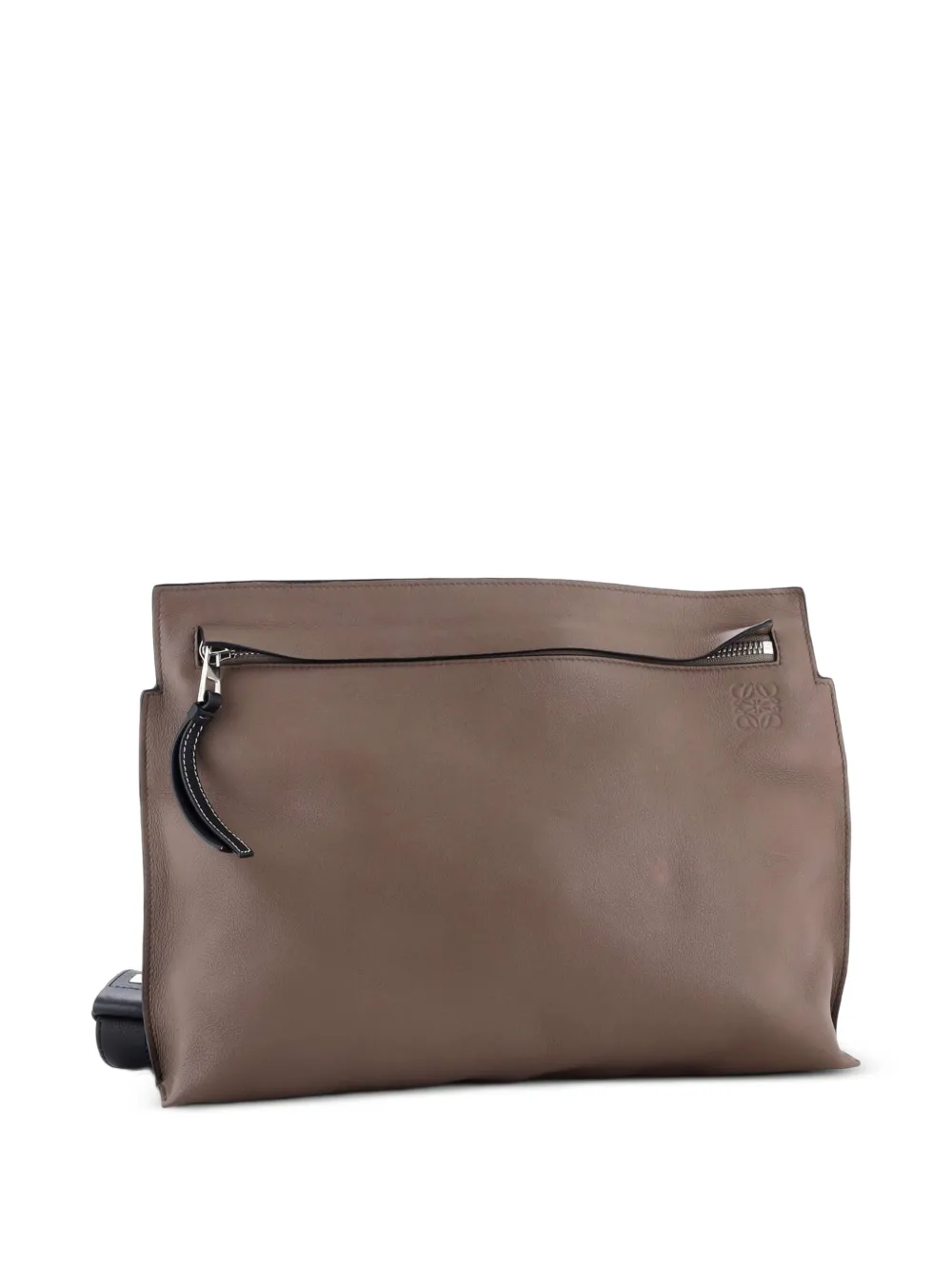 T Messenger Leather Large Crossbody Bag