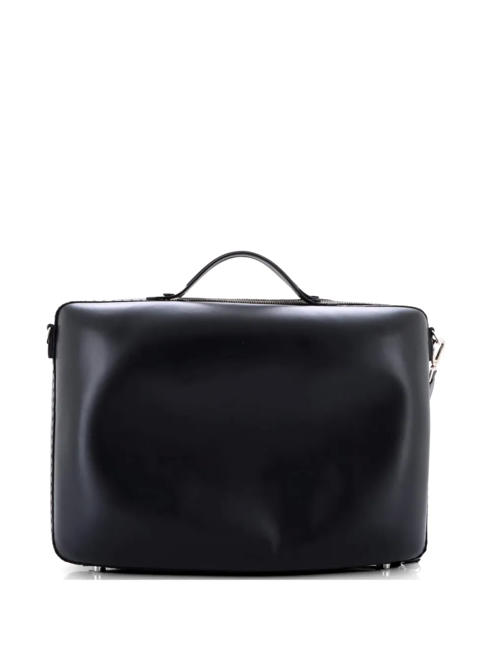 Fendi Pre-Owned FF Zip Around Travel Bag Leather Large business bag - Black