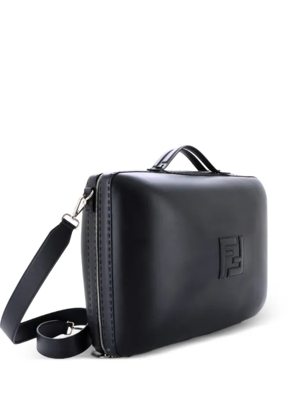Fendi Pre-Owned モノグラム ジップアラウンド レザー ラージ ビジネス 