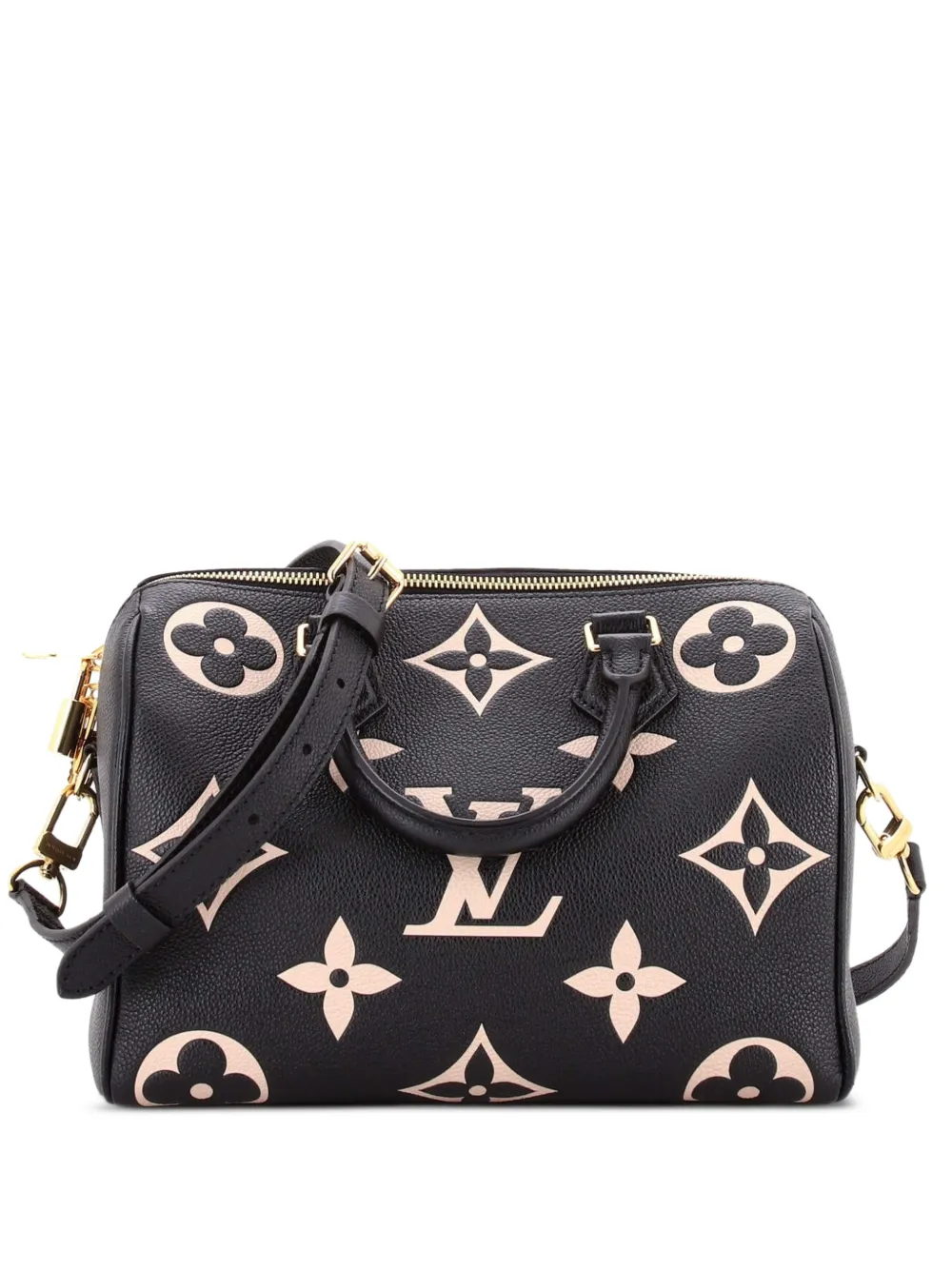 Louis Vuitton Pre-Owned Speedy Bandouliere Bag Bicolor Monogram Empreinte Giant 25 handbag - Schwarz