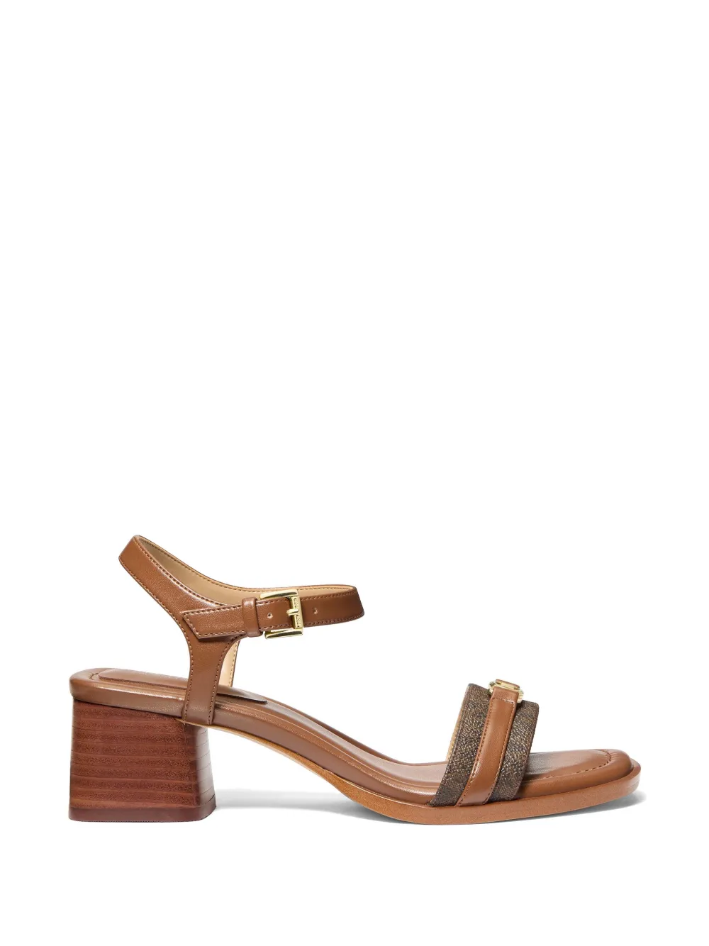 Michael Kors Mandy logo-plaque sandals Bruin